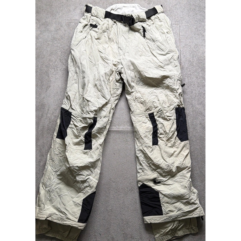 Obermeyer Ski Snow Pants Alt3 HydroBlock Ripstop Mens XL Beige Winter‎